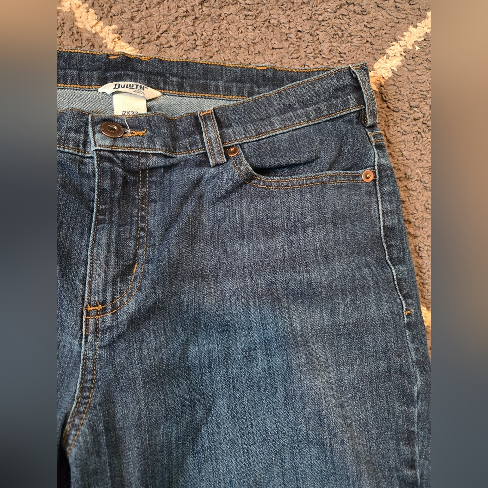Duluth Trading Co Straight Jeans 12 X 33 - Picture 5 of 10